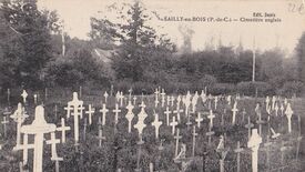 le cimetière militaire de Sailly-au-Bois en 1916