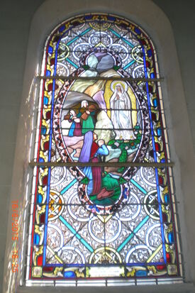 un vitrail de l'église de Sailly-au-Bois