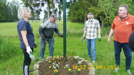 plantation au panneau d'agglomération